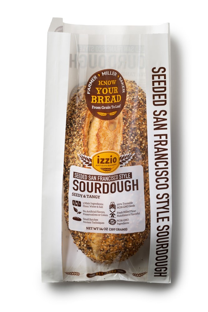 Izzio Seeded San Francisco Style Sourdough Bread 14 Oz | Shipt