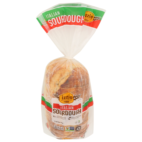 slide 1 of 1, Izzio Artisan Bakery Italian Sourdough Bread, 24 oz