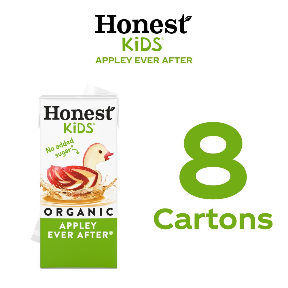 slide 3 of 6, Honest Kids Appley Ever After Cartons, 6 fl oz, 8 Pack, 8 ct