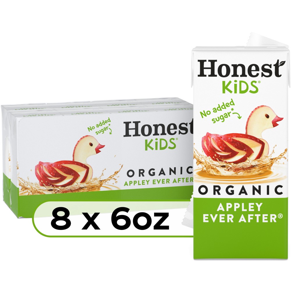 slide 4 of 6, Honest Kids Appley Ever After Cartons, 6 fl oz, 8 Pack, 8 ct