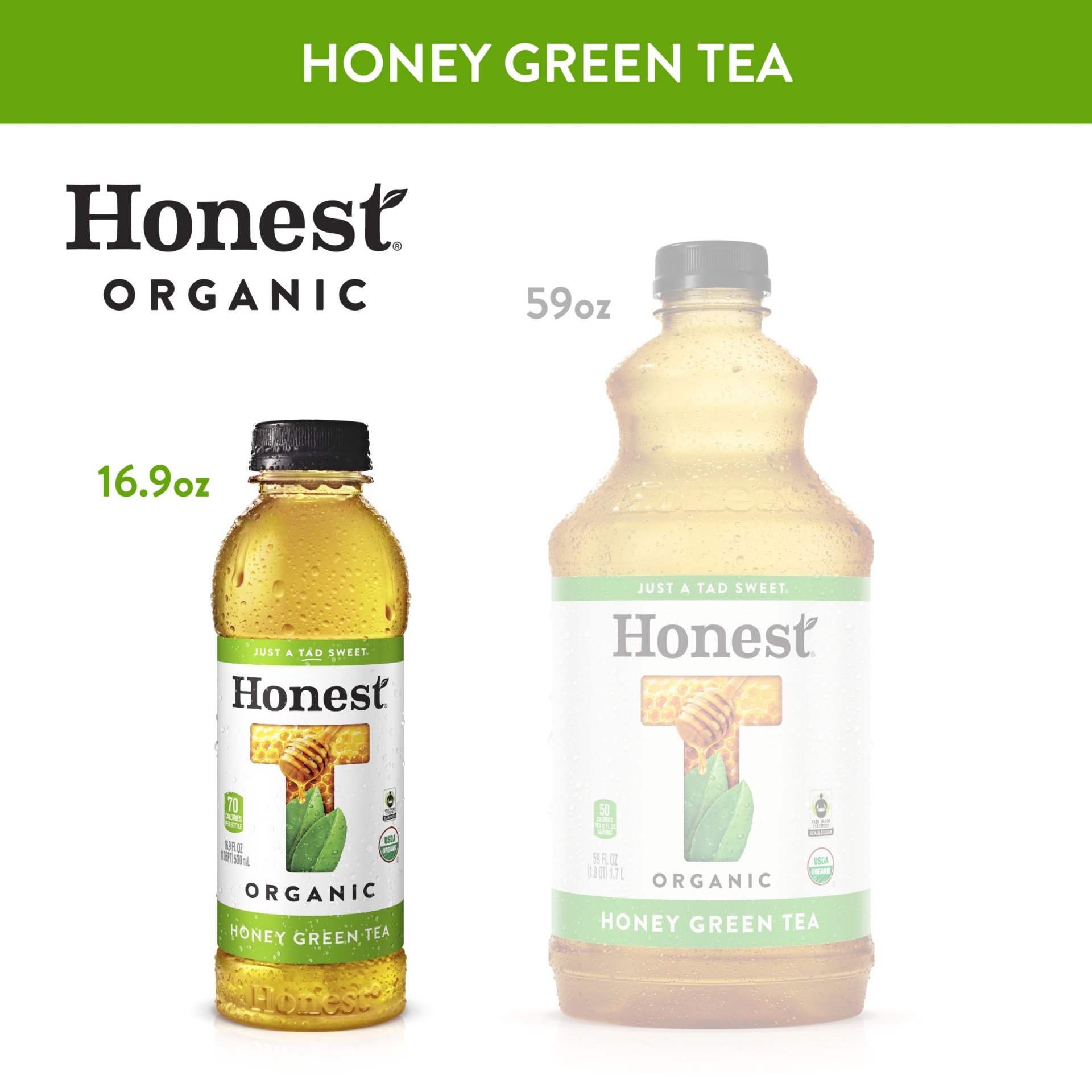 slide 19 of 19, Honest Tea Honey Green Tea, 16.9 oz