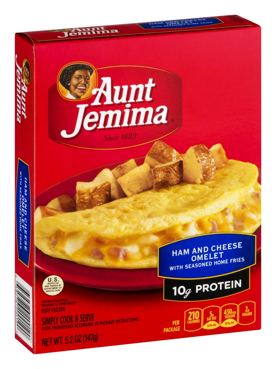 slide 2 of 9, Aunt Jemima Ham Cheese Omelette Entree, 5.2 oz