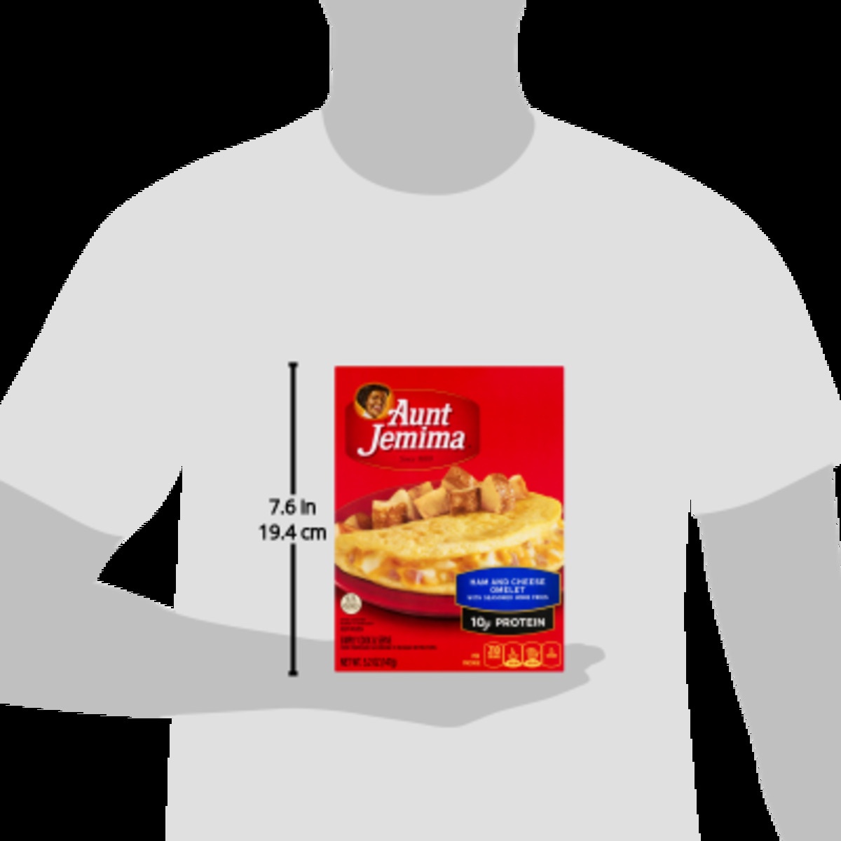 slide 3 of 9, Aunt Jemima Ham Cheese Omelette Entree, 5.2 oz