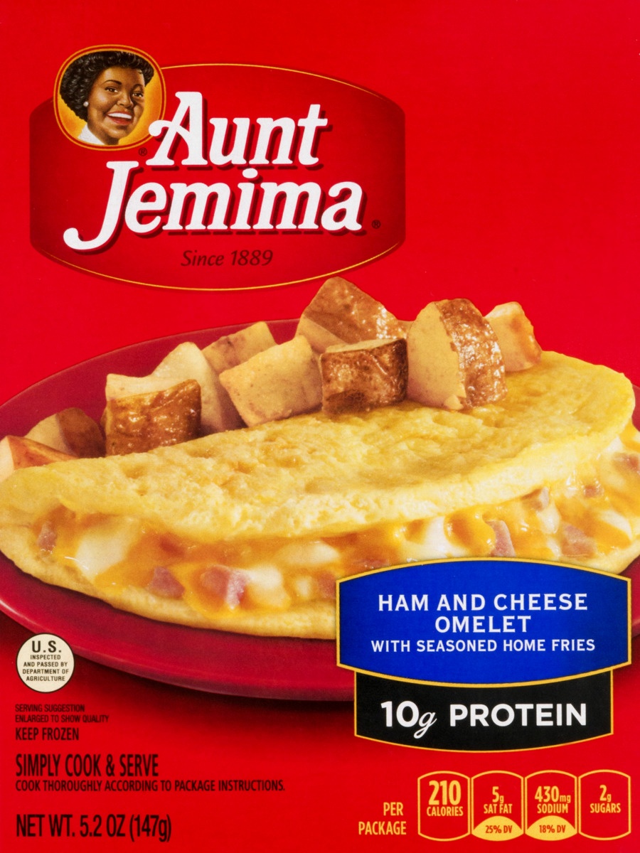 slide 8 of 9, Aunt Jemima Ham Cheese Omelette Entree, 5.2 oz