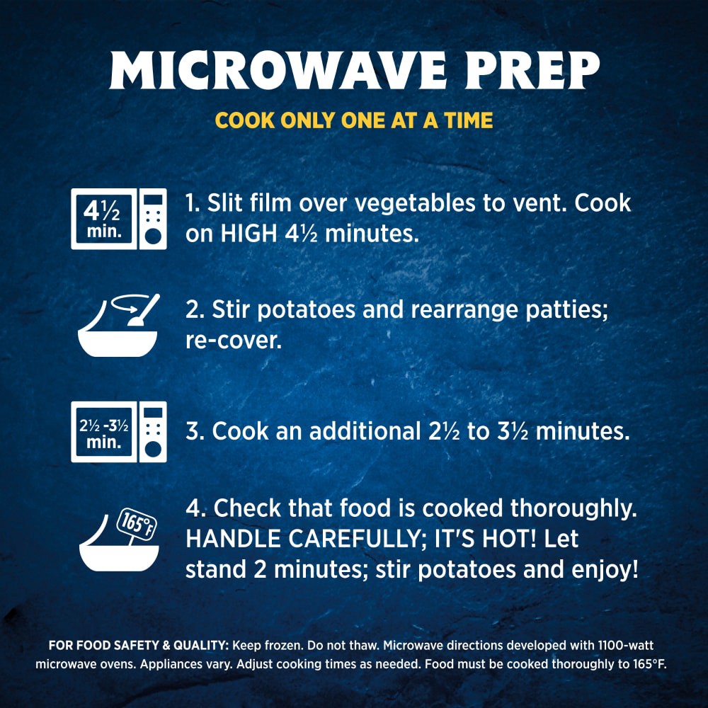 slide 2 of 6, Hungry-Man Hungryman Grilled Beef Patty, 15 oz