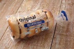 Original Bagel Blueberry New York Style Bagels 6 Count