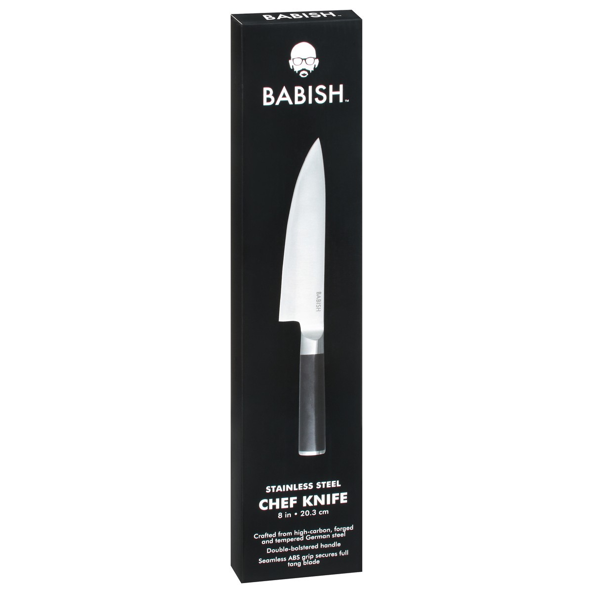 slide 3 of 9, Babish 8 Inches ABS Handle Stainless Steel Chef Knife 1 ea, 1 ct