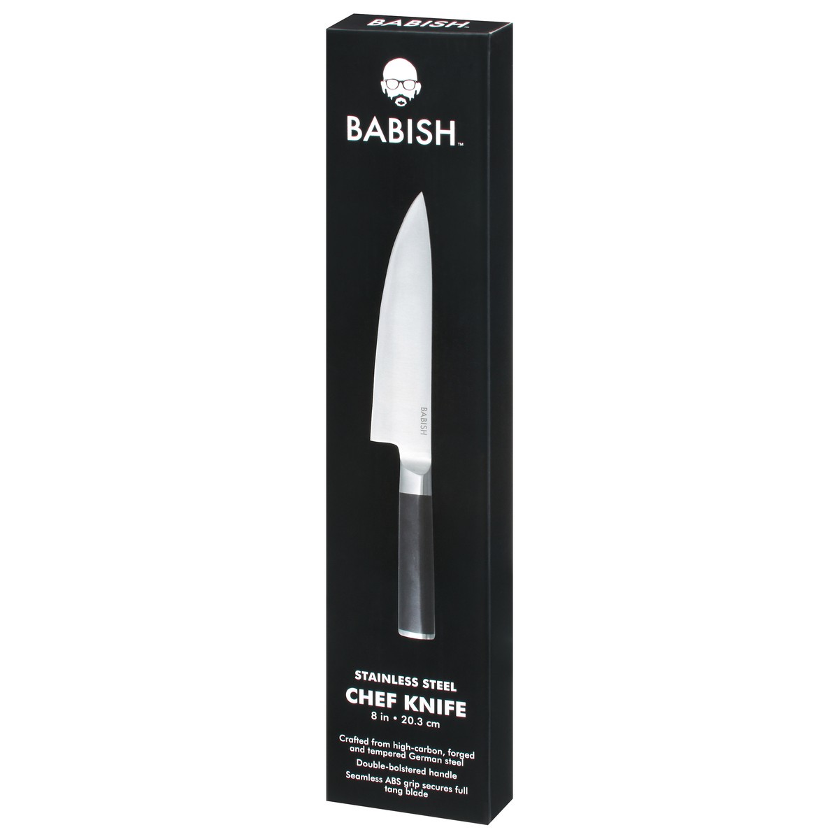 slide 9 of 9, Babish 8 Inches ABS Handle Stainless Steel Chef Knife 1 ea, 1 ct