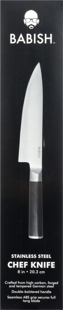 slide 1 of 9, Babish 8 Inches ABS Handle Stainless Steel Chef Knife 1 ea, 1 ct