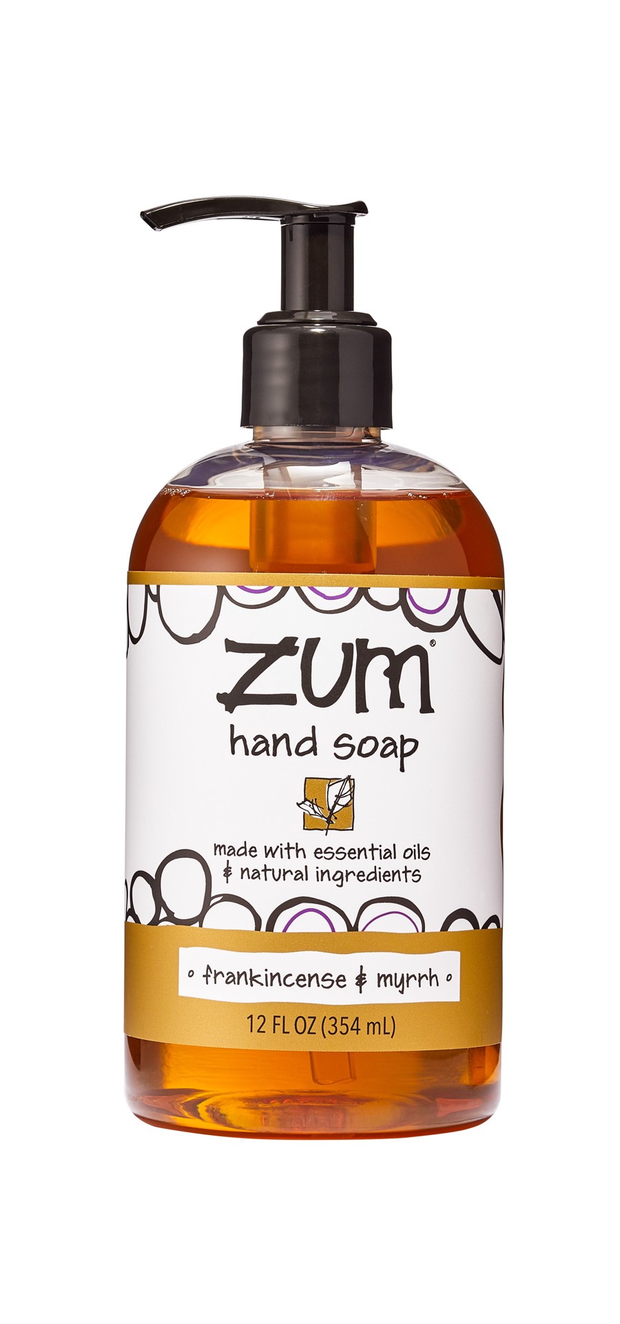 slide 3 of 4, Zum Liquid Hand Soap Frank & Myrrh, 12 oz