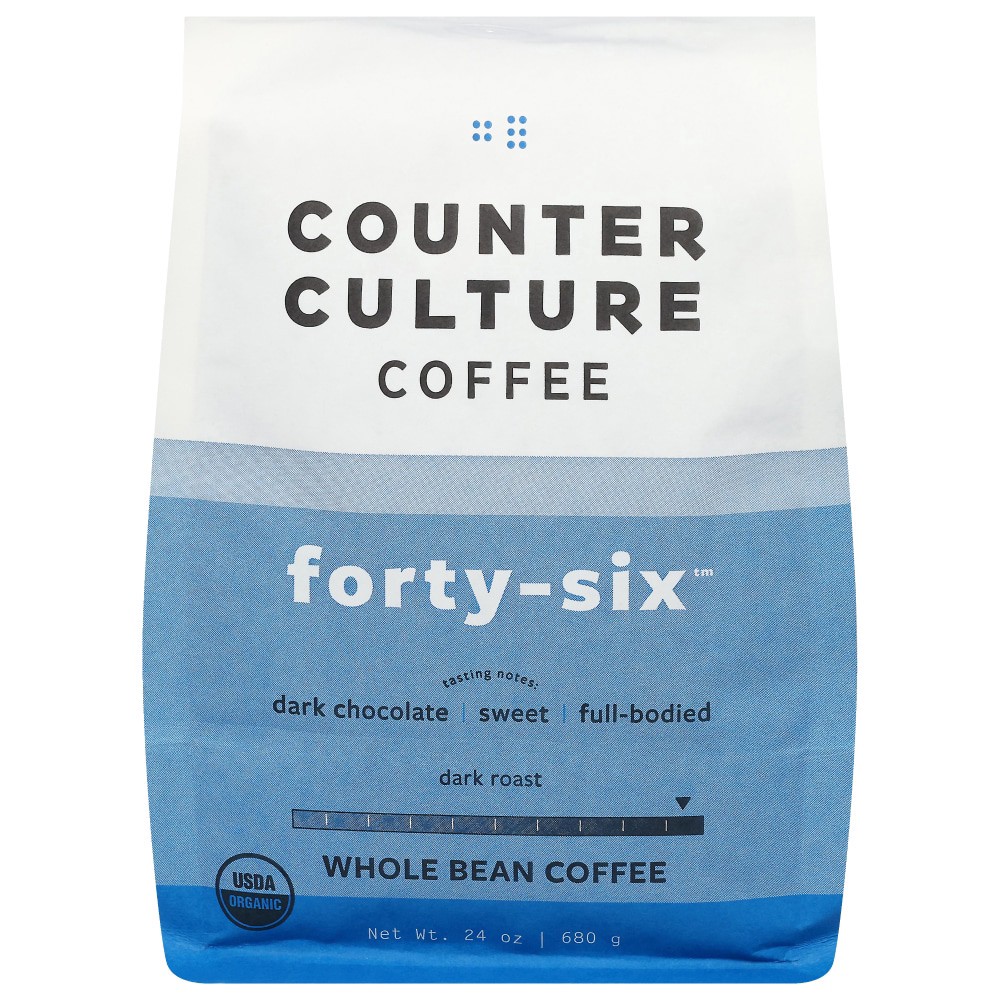 slide 3 of 3, Counter Culture Forty Six Dark Chocolate Whole Bean Coffee - 24 oz, 24 oz
