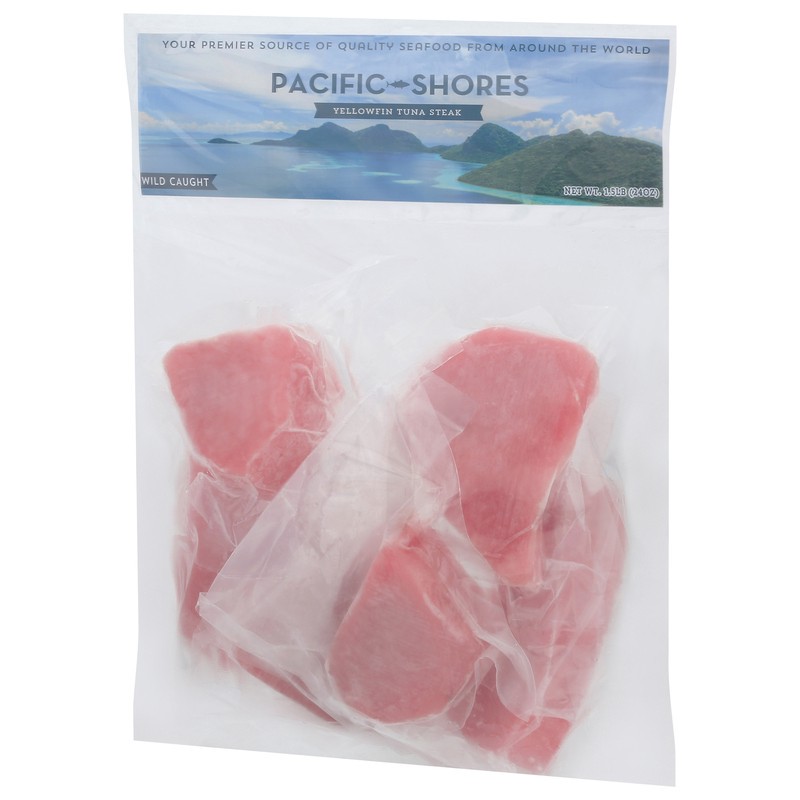 slide 2 of 5, Pacific-Shores Tuna Steak, Yellowfin, Wild Caught, 24 oz
