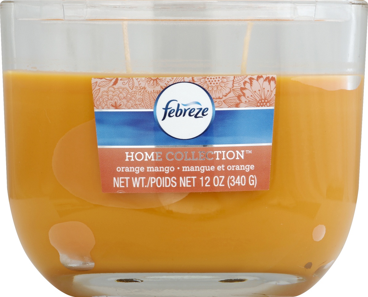 slide 2 of 2, Febreze Home Collection Orange Mango 2wick Jar Candle Orange, 12 oz