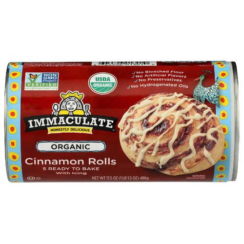 slide 1 of 1, Immaculate Baking Company Cinnamon Rolls, 17.5 oz