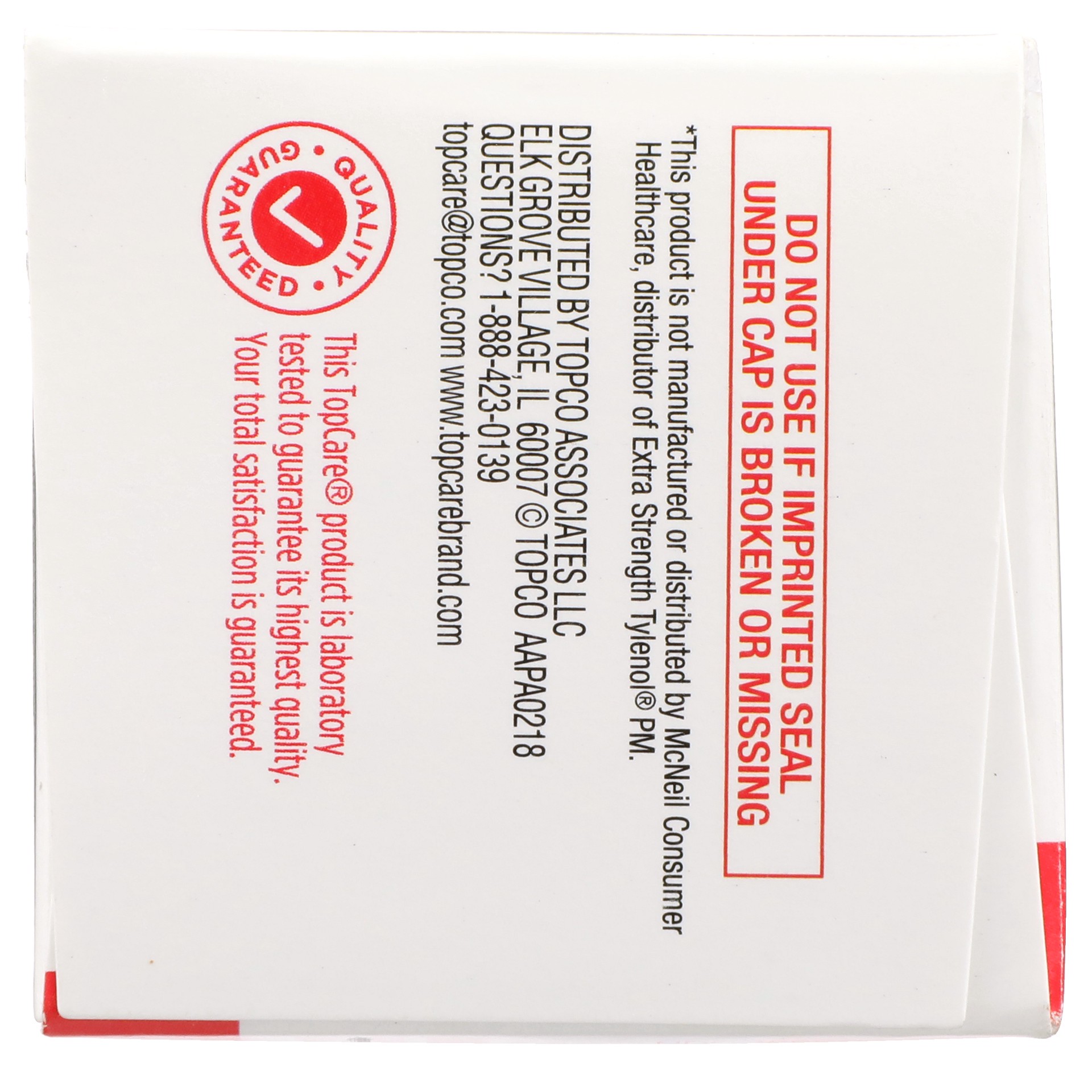 slide 3 of 6, TopCare Health Nighttime Extra Strength Pain Relief PM 100 Caplets, 100 ct