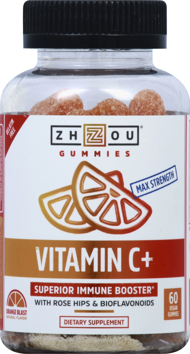 slide 6 of 7, Zhou Vitamin C+ Gummies, 60 ct