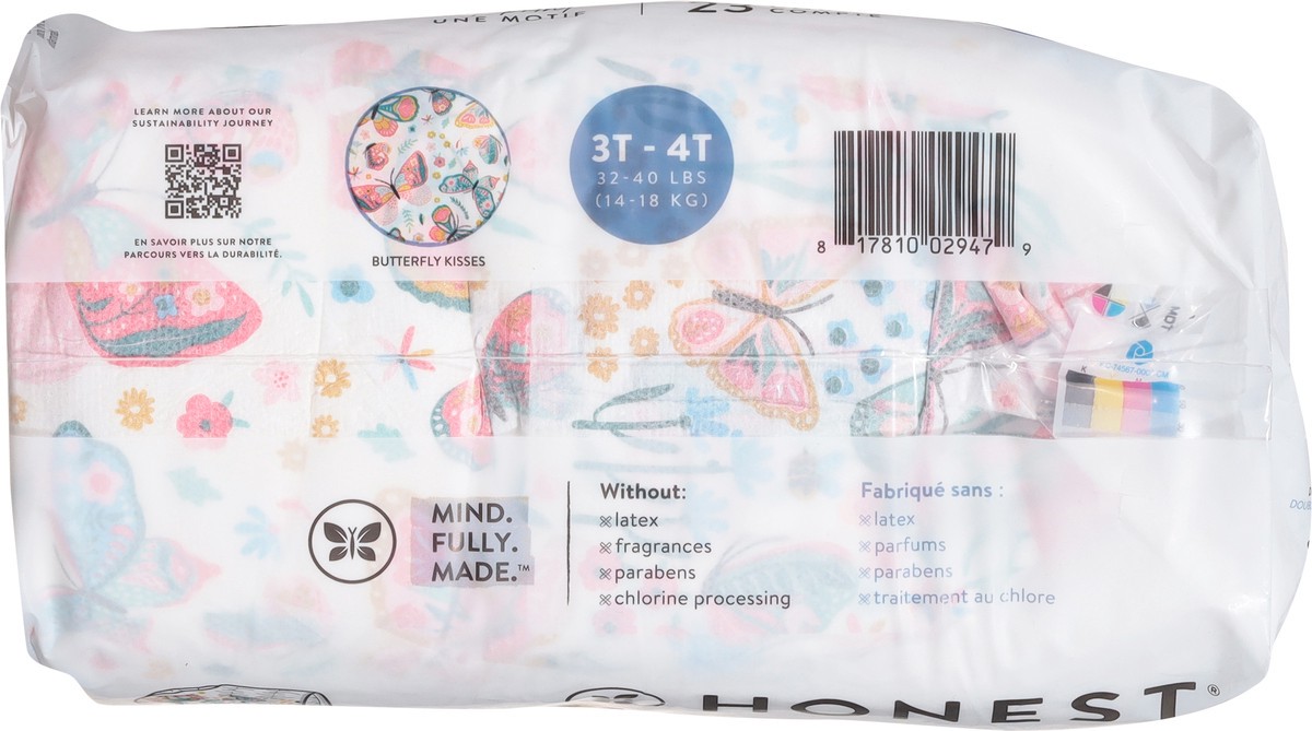 slide 4 of 14, Honest Butterfly Kisses Training Pants 3T-4T (32-40 lbs) 23 ea, 23 ct; 3 ct; 4 t