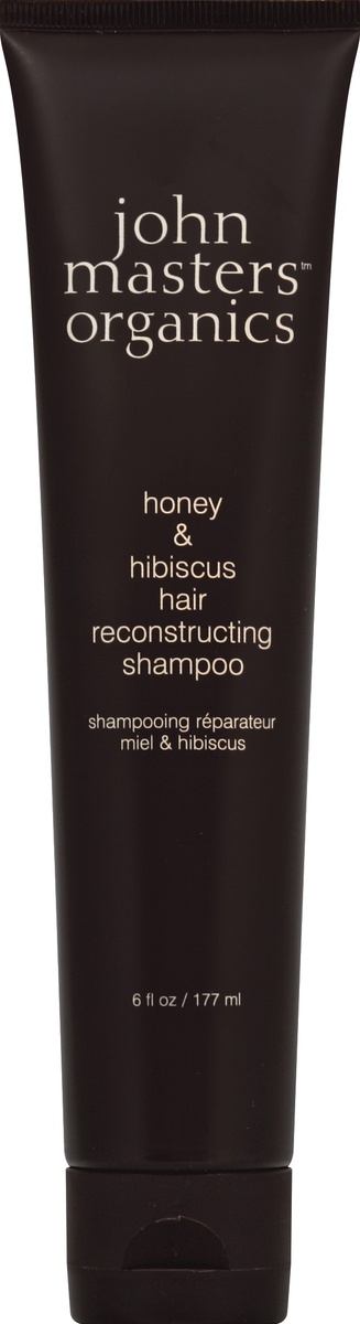 slide 2 of 2, John Masters Organics Honey & Hibiscus Hair Reconstructing Shampoo, 6 oz