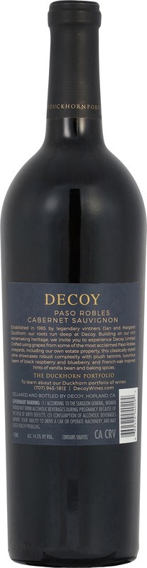 slide 3 of 4, Decoy Cabernet Sauvignon, Paso Robles, 750 ml