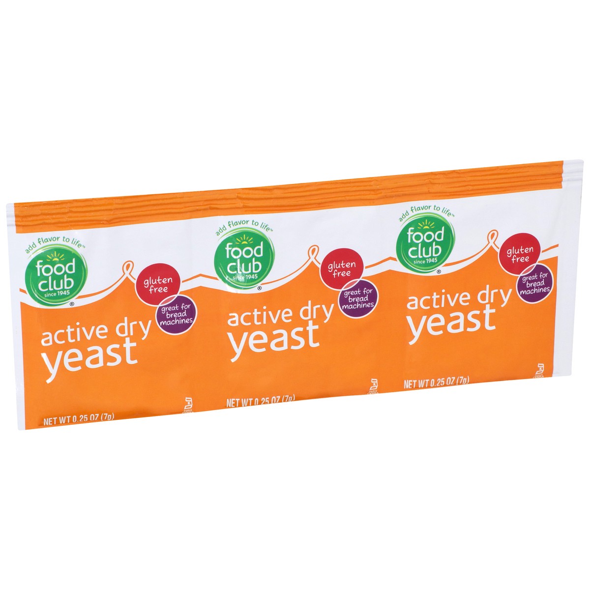 slide 2 of 11, Food Club Active Dry Yeast, 0.25 oz