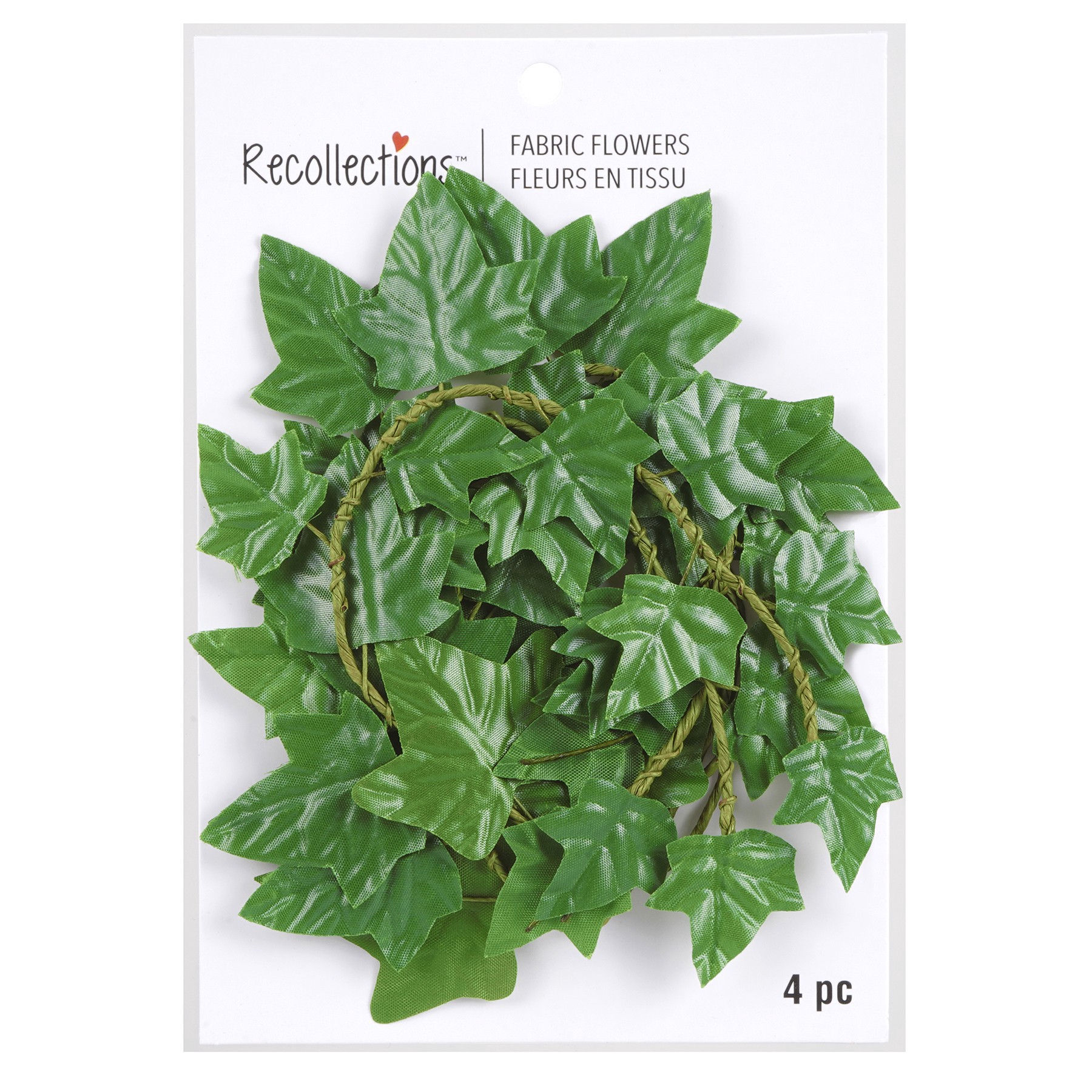 slide 2 of 3, Dark Green Ivy Embellishments By Recollections, 4ct., 4 ct