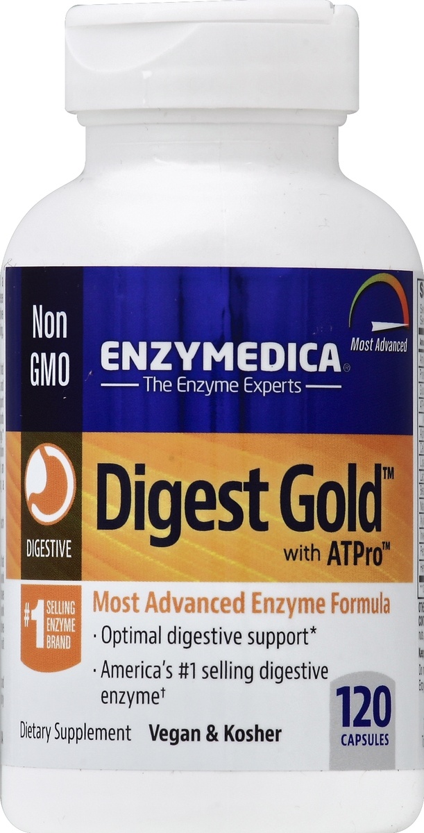 slide 2 of 2, Enzymedica Digest Gold Most Advanced Enzyme Formula, 120 ct