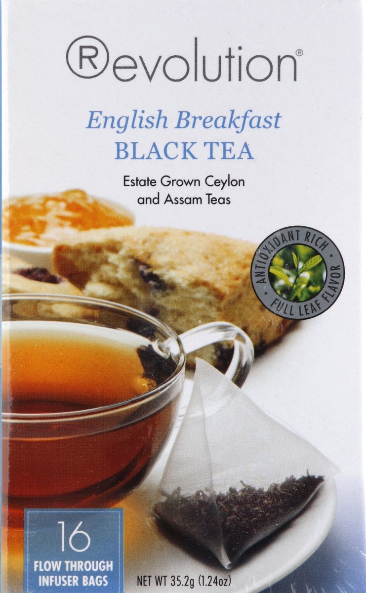 slide 5 of 6, Revolution Tea English Breakfast Black Tea Bags, 16 ct
