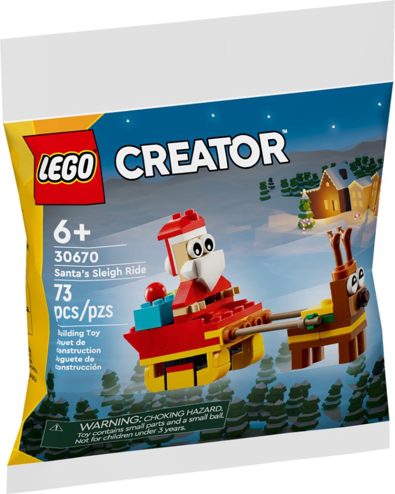 slide 4 of 5, Lego Creator Santa's Sleigh Ride 30670, 1 ct