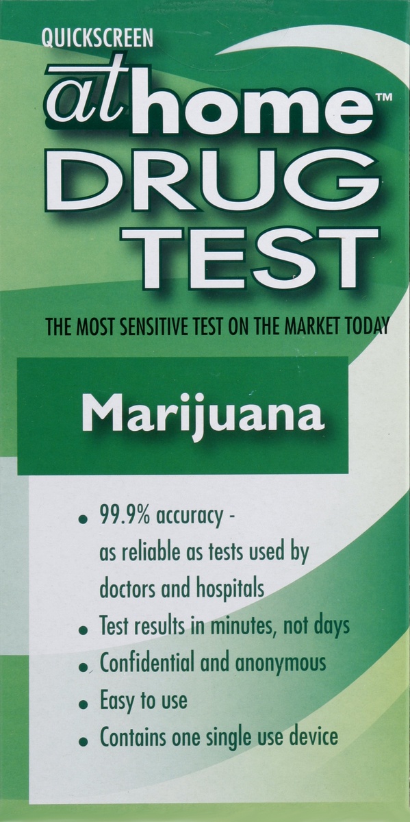 slide 4 of 5, At Home Quickscreen Marijuana Drug Test, 1 ct