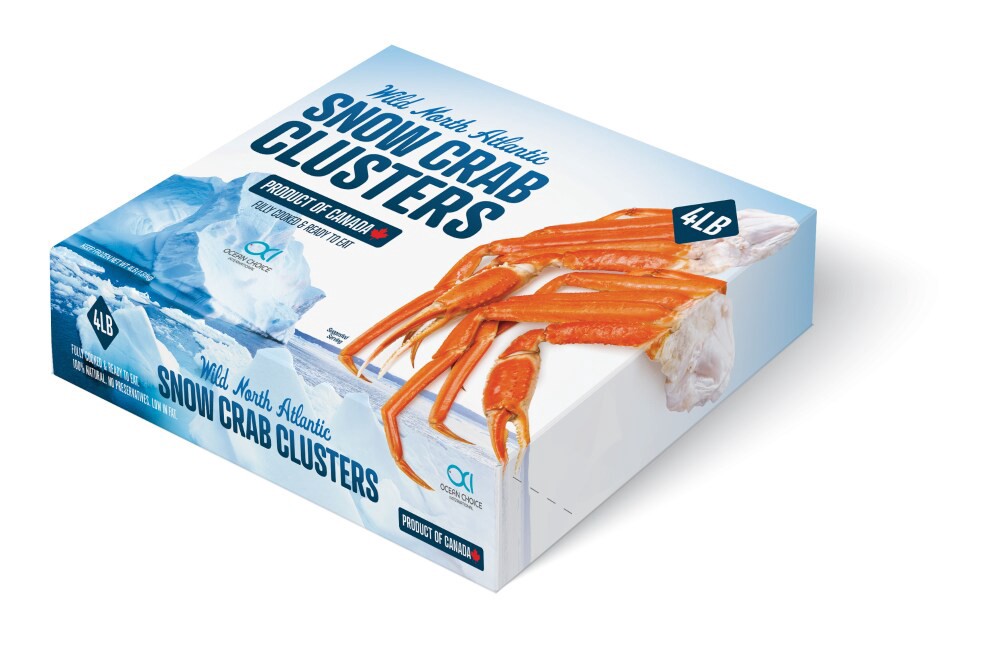 slide 1 of 1, Ocean Choice Wild North Atlantic Snow Crab Clusters, 4 lb