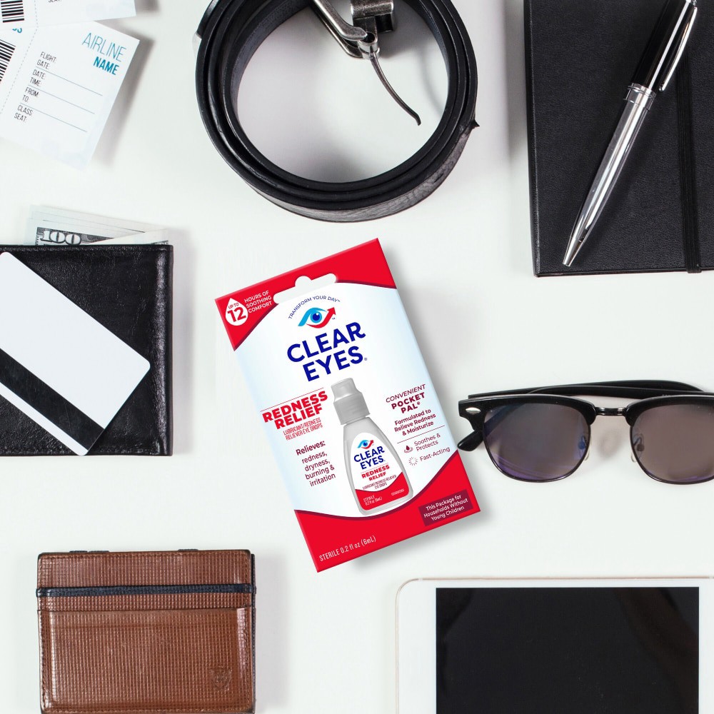 slide 3 of 6, Clear Eyes Redness Relief Drops, 0.20 fl oz