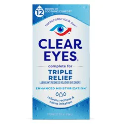 Clear Eyes Triple Action Moisturizing Eye Drops