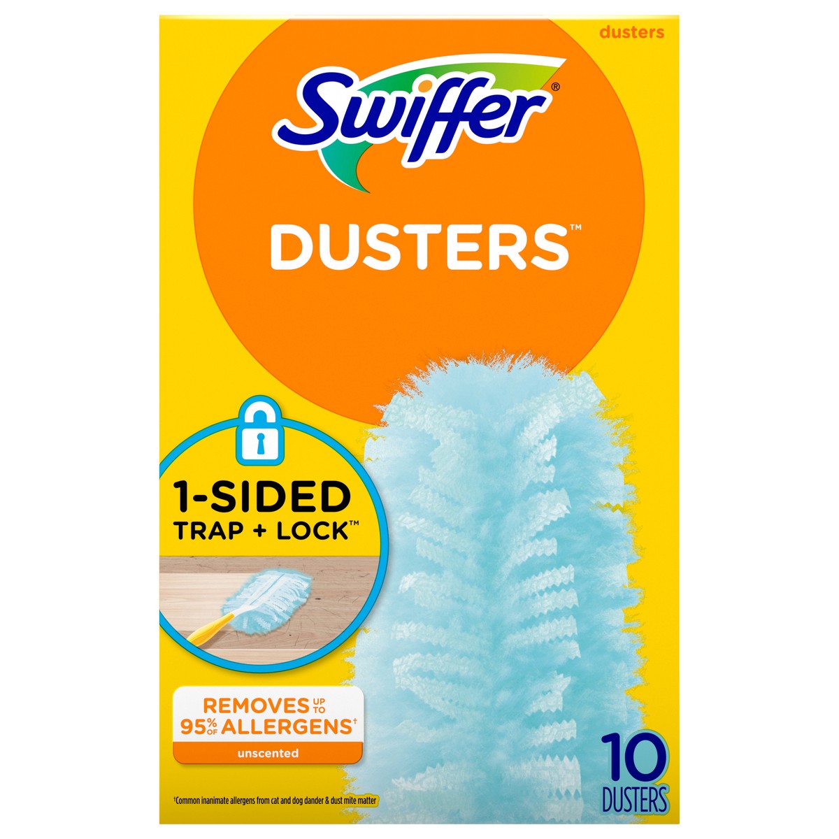 slide 1 of 2, Swiffer Dusters Refill for Cleaning, Feather & Microfiber Duster Alternative, Unscented, 10ct, 10 ct