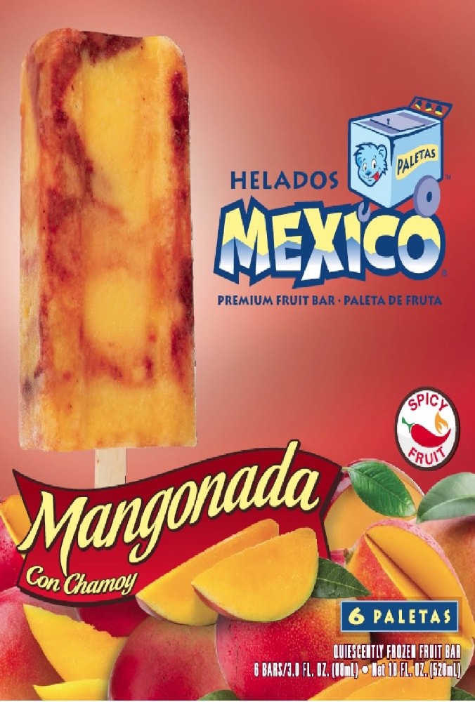 slide 4 of 4, Helados Mexico Premium Mangonada Fruit Bars 6 ea, 6 ct