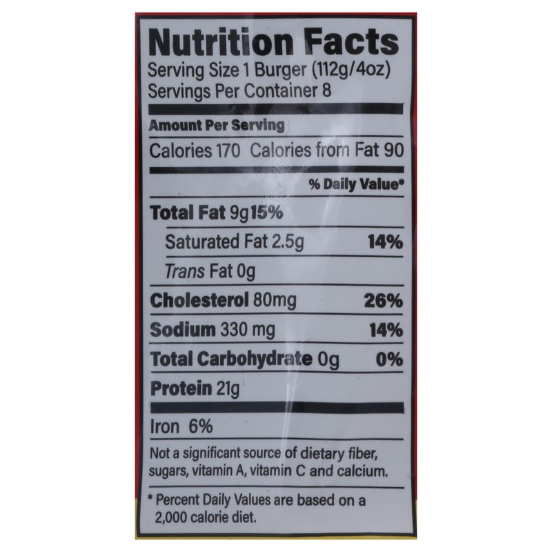 slide 4 of 5, Red Bird Original Chicken Burgers 8 ea, 8 ct