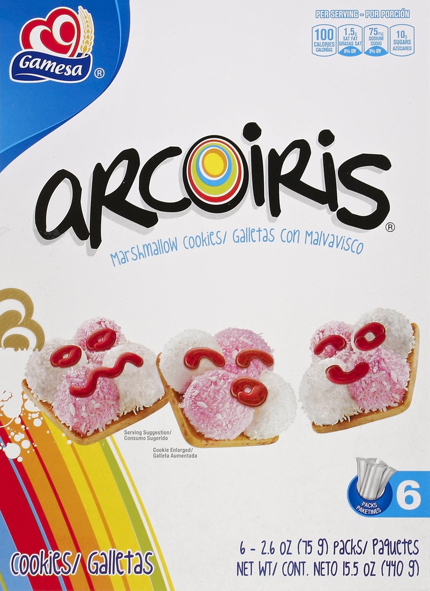 slide 4 of 4, Gamesa Arcoiris Cookies, 15.5 oz