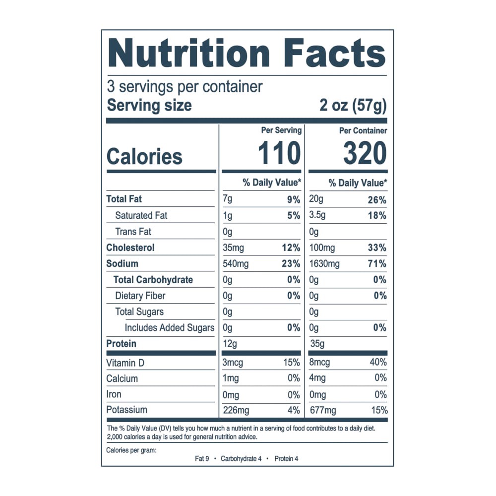 slide 2 of 3, Latitude 45 Cold Smoked Salmon Loin, 6 oz