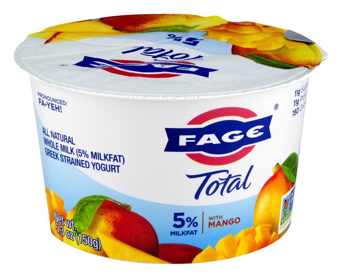 slide 2 of 11, Fage Total Greek Strained Mango Yogurt, 5.3 oz