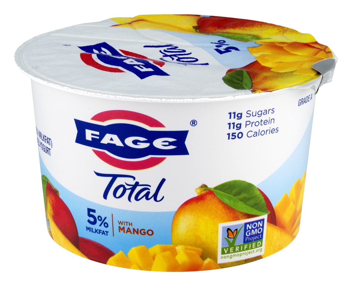 slide 5 of 11, Fage Total Greek Strained Mango Yogurt, 5.3 oz