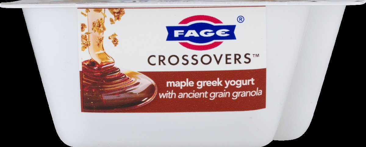 slide 9 of 11, Fage Crossovers Maple Syrup Blended Low-Fat Greek Strained Yogurt With Ancient Grain Granola, 5.3 oz