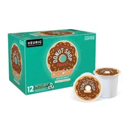 The Original Donut Shop Decaf Keurig Single-Serve K-Cup Pods, Medium Roast Coffee, 12 Count