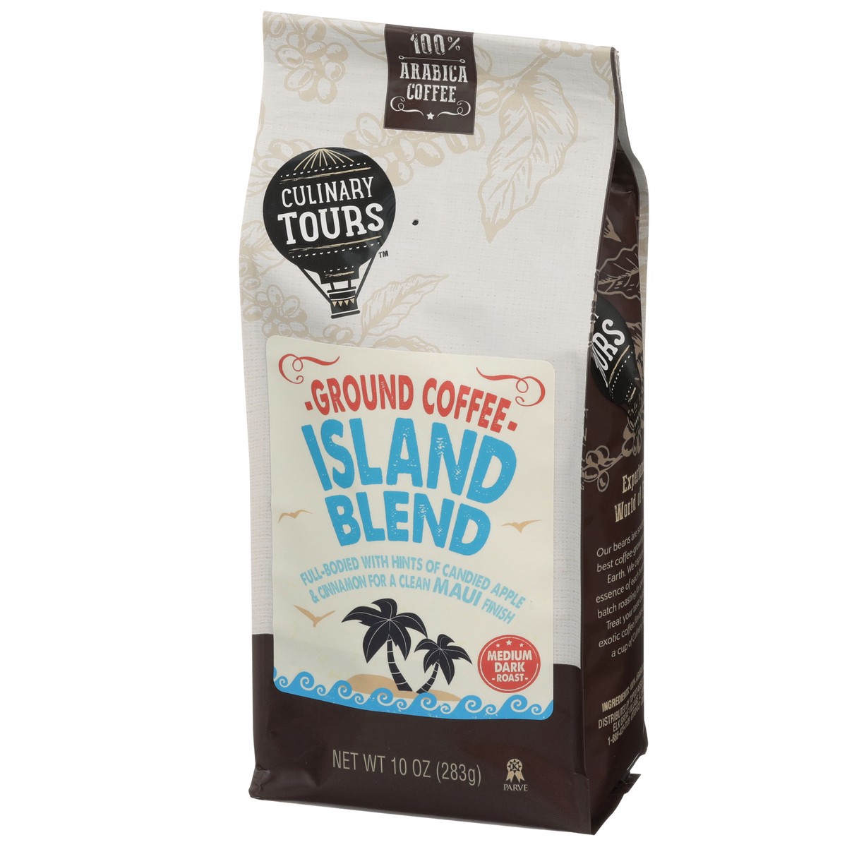 slide 4 of 11, Culinary Tours Medium Dark Roast Island Blend 100% Arabica Ground Coffee, 10 oz
