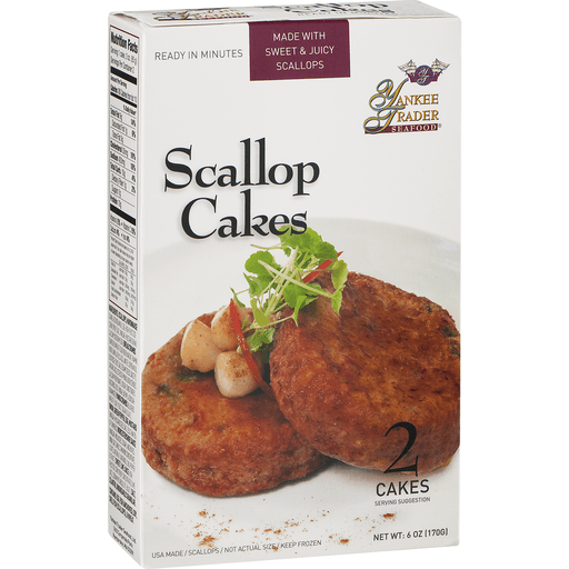 slide 8 of 8, Yankee Trader Scallop Cakes, New England, 2 ct