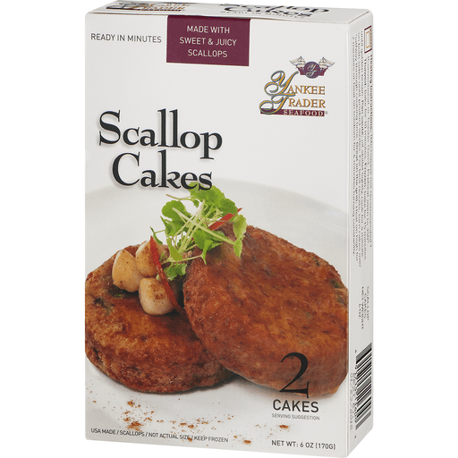 slide 2 of 8, Yankee Trader Scallop Cakes, New England, 2 ct