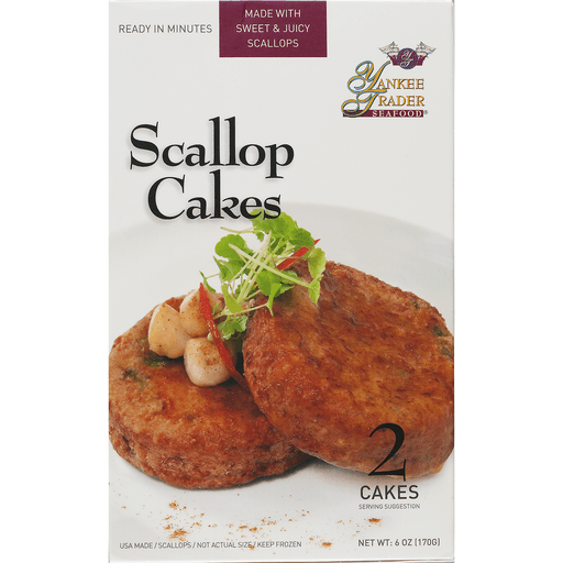 slide 5 of 8, Yankee Trader Scallop Cakes, New England, 2 ct