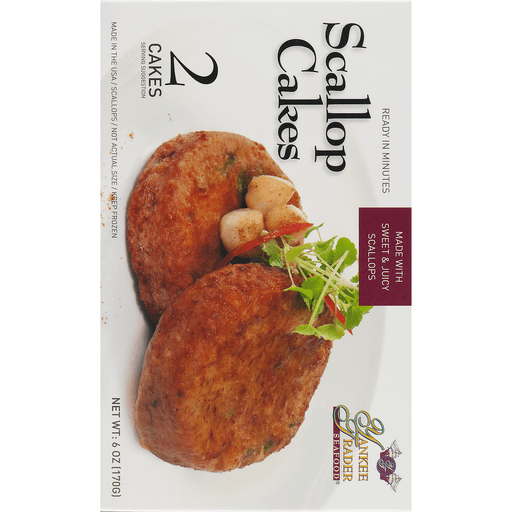 slide 7 of 8, Yankee Trader Scallop Cakes, New England, 2 ct