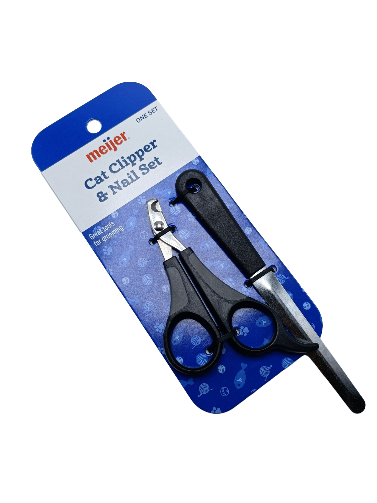 slide 5 of 13, Meijer Cat Clipper & Nail Set Red, 2 ct