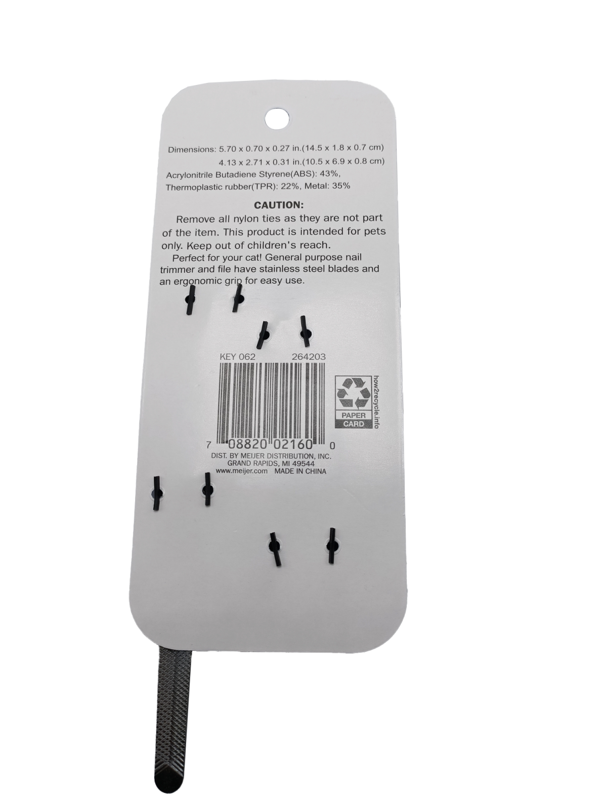 slide 9 of 13, Meijer Cat Clipper & Nail Set Red, 2 ct