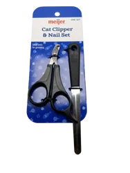 Meijer Cat Clipper & Nail Set Red