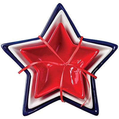 slide 1 of 1, Haven & Key Ceramic Star Bowls Set, 1 ct
